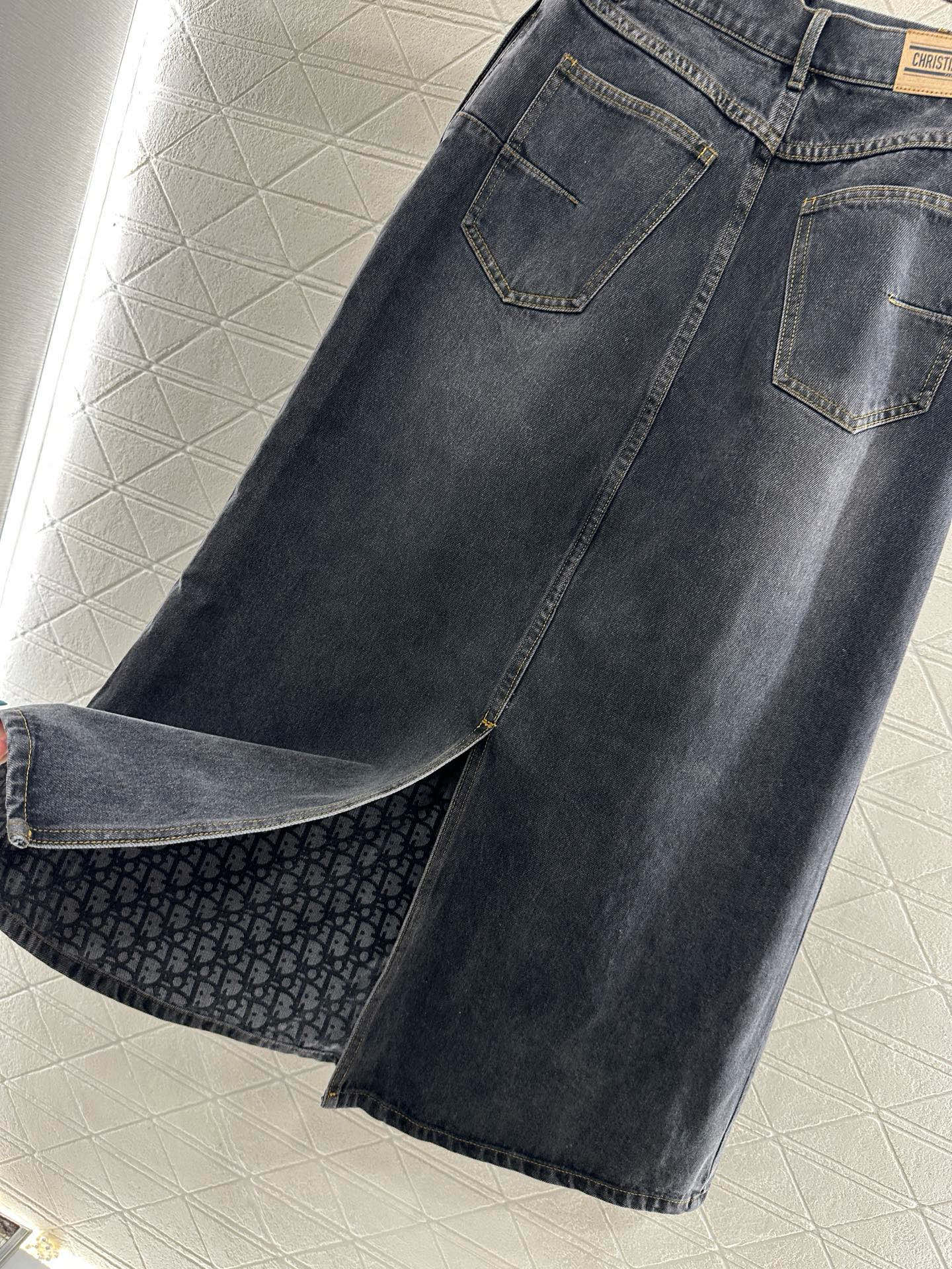 Di 25 Velvet collar denim jacket half skirt set