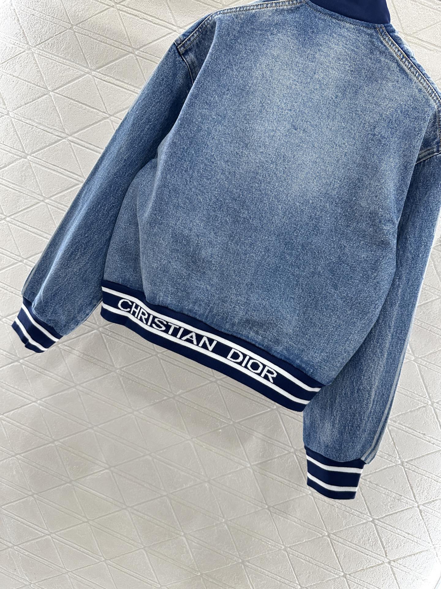 Di 25 Baseball denim jacket woven pants set