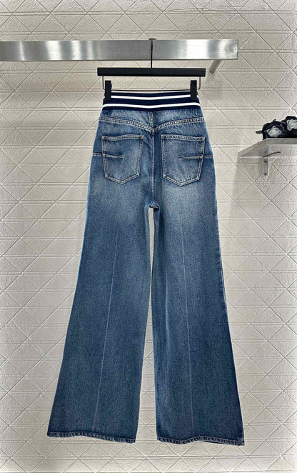 Di 25 Baseball denim jacket woven pants set