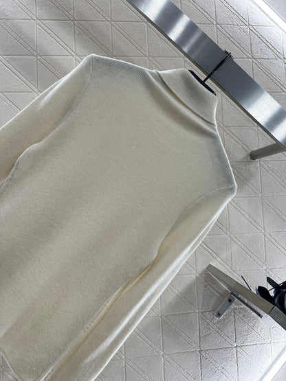 Y 25 Turtleneck brooch wool base sweater(BEIGI/BROWN/BLACK)