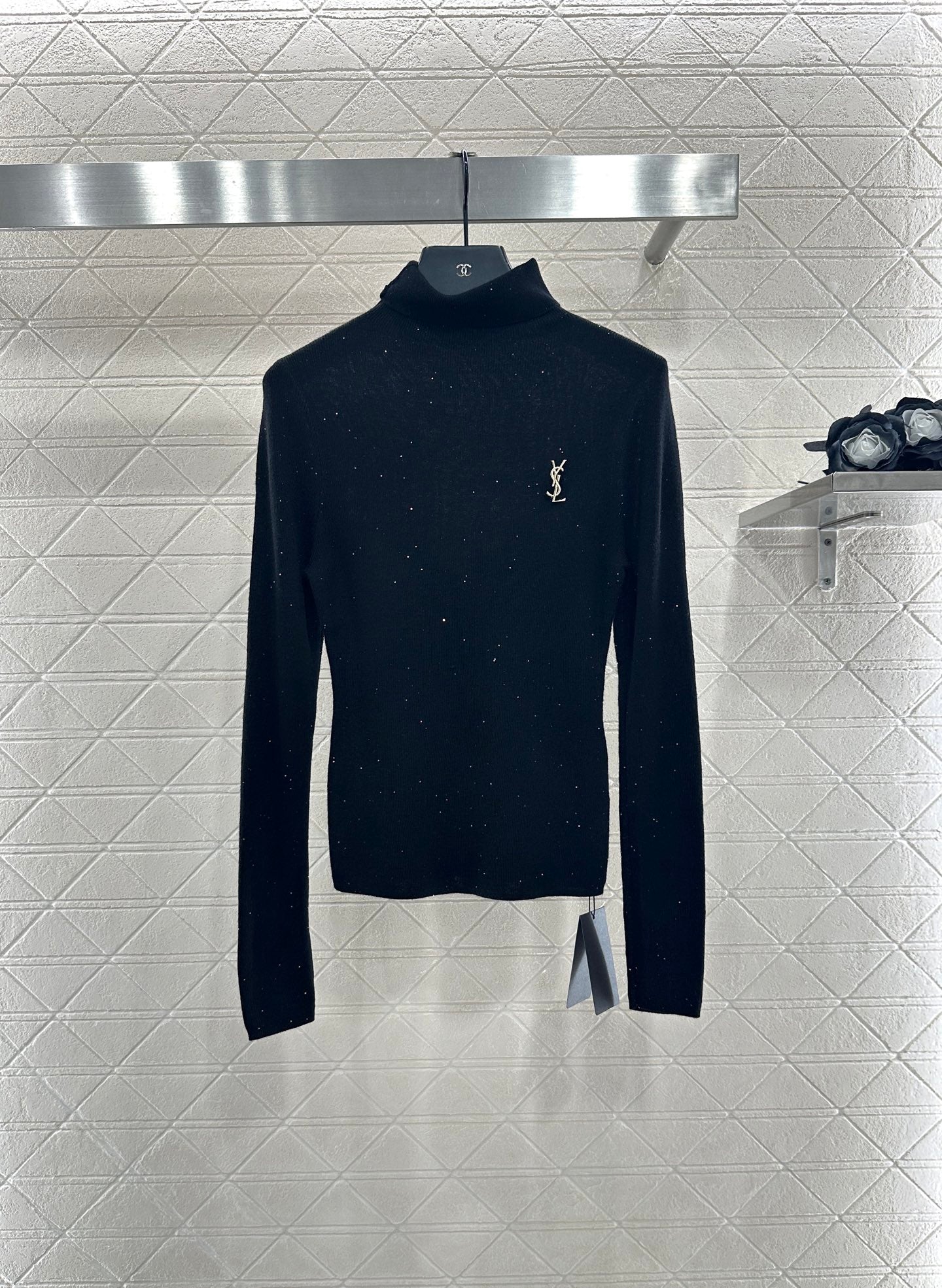 Y 25 Turtleneck brooch wool base sweater(BEIGI/BROWN/BLACK)