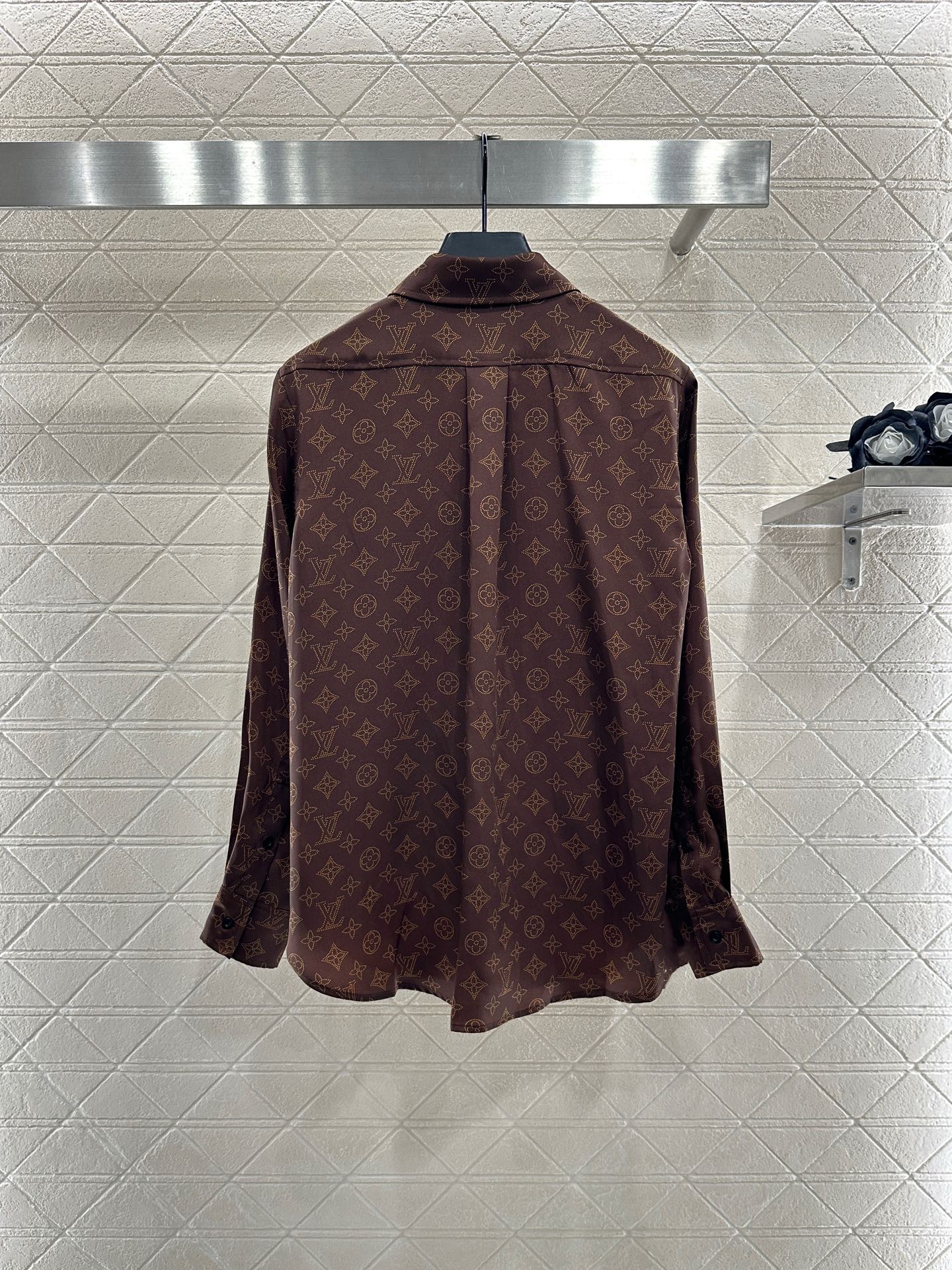 L 25 monogram full print pajamas set