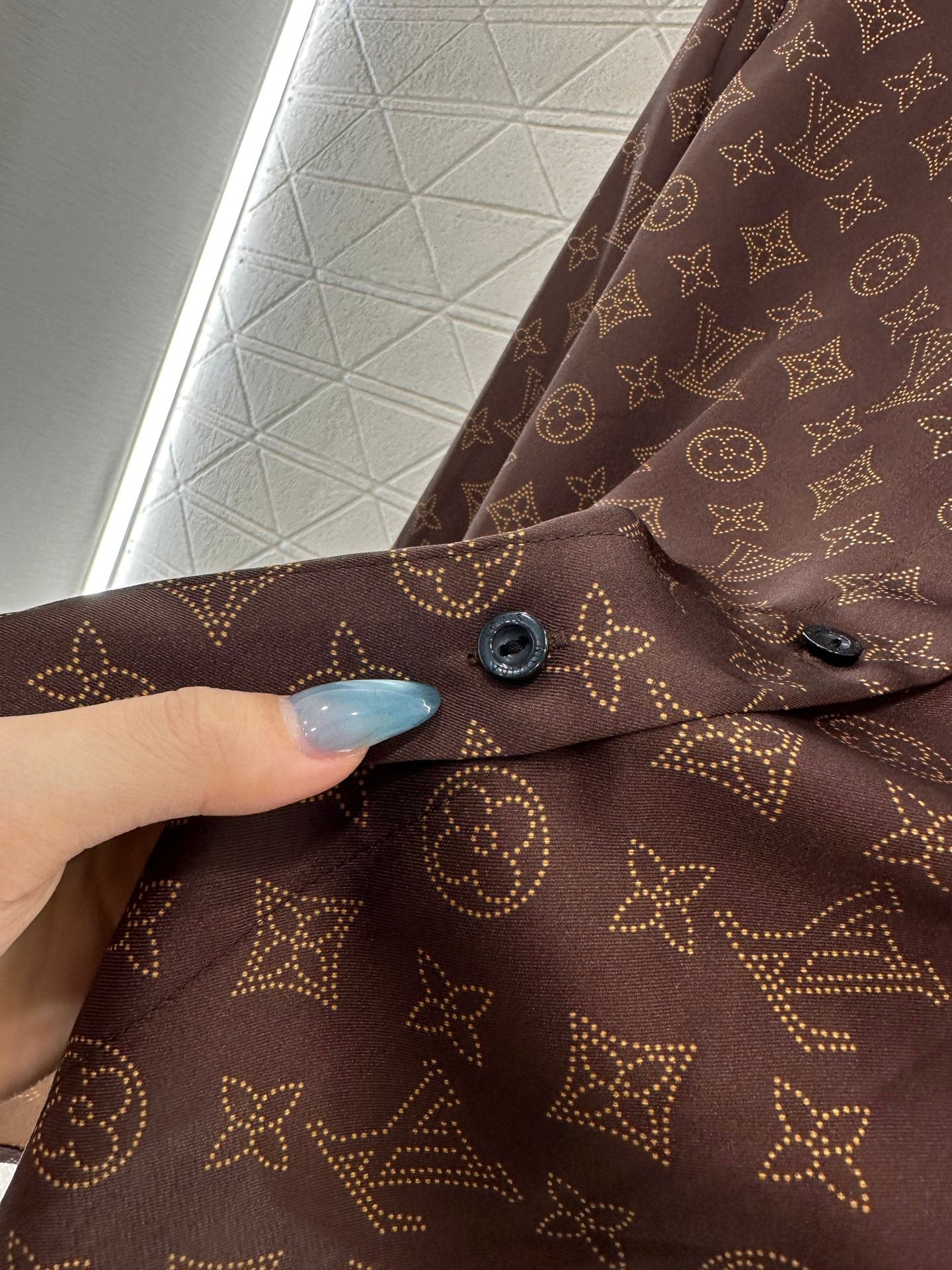 L 25 monogram full print pajamas set