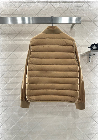 Mon 25 Rectangular embossed down jacket two-piece set
