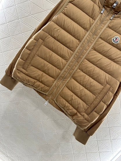 Mon 25 Rectangular embossed down jacket two-piece set