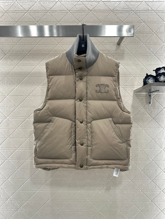 Ce 25 Wool Stand Collar Padded Vest