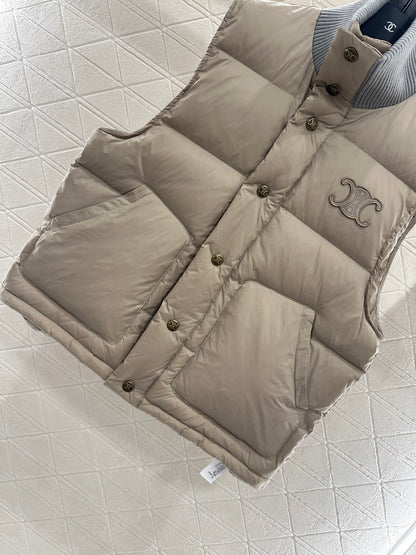 Ce 25 Wool Stand Collar Padded Vest