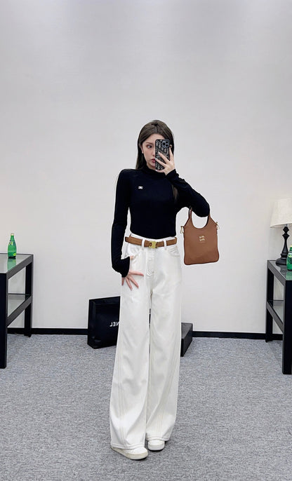 Ce 25 Straight-leg waistband silhouette jeans