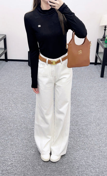 Ce 25 Straight-leg waistband silhouette jeans
