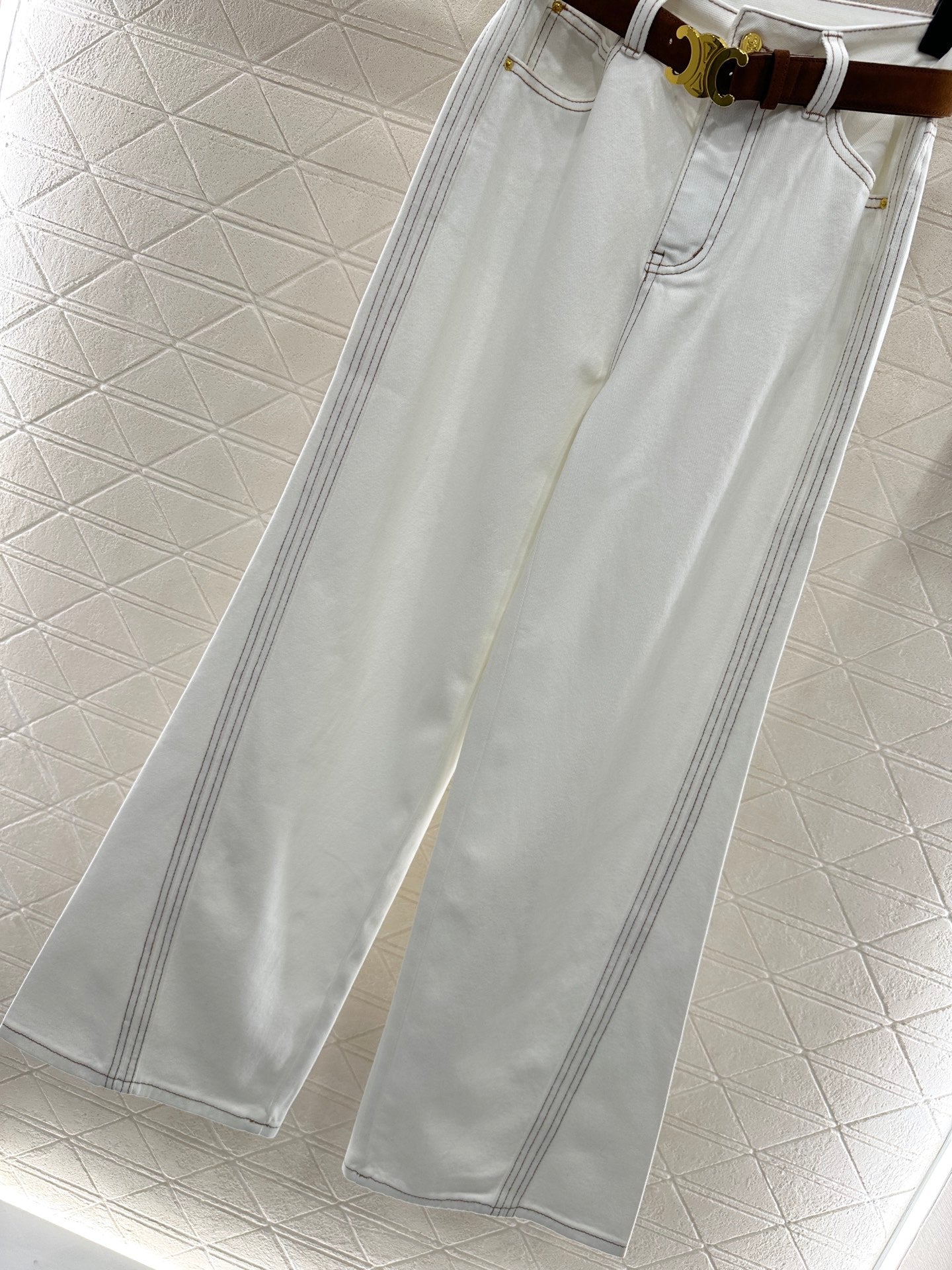 Ce 25 Straight-leg waistband silhouette jeans