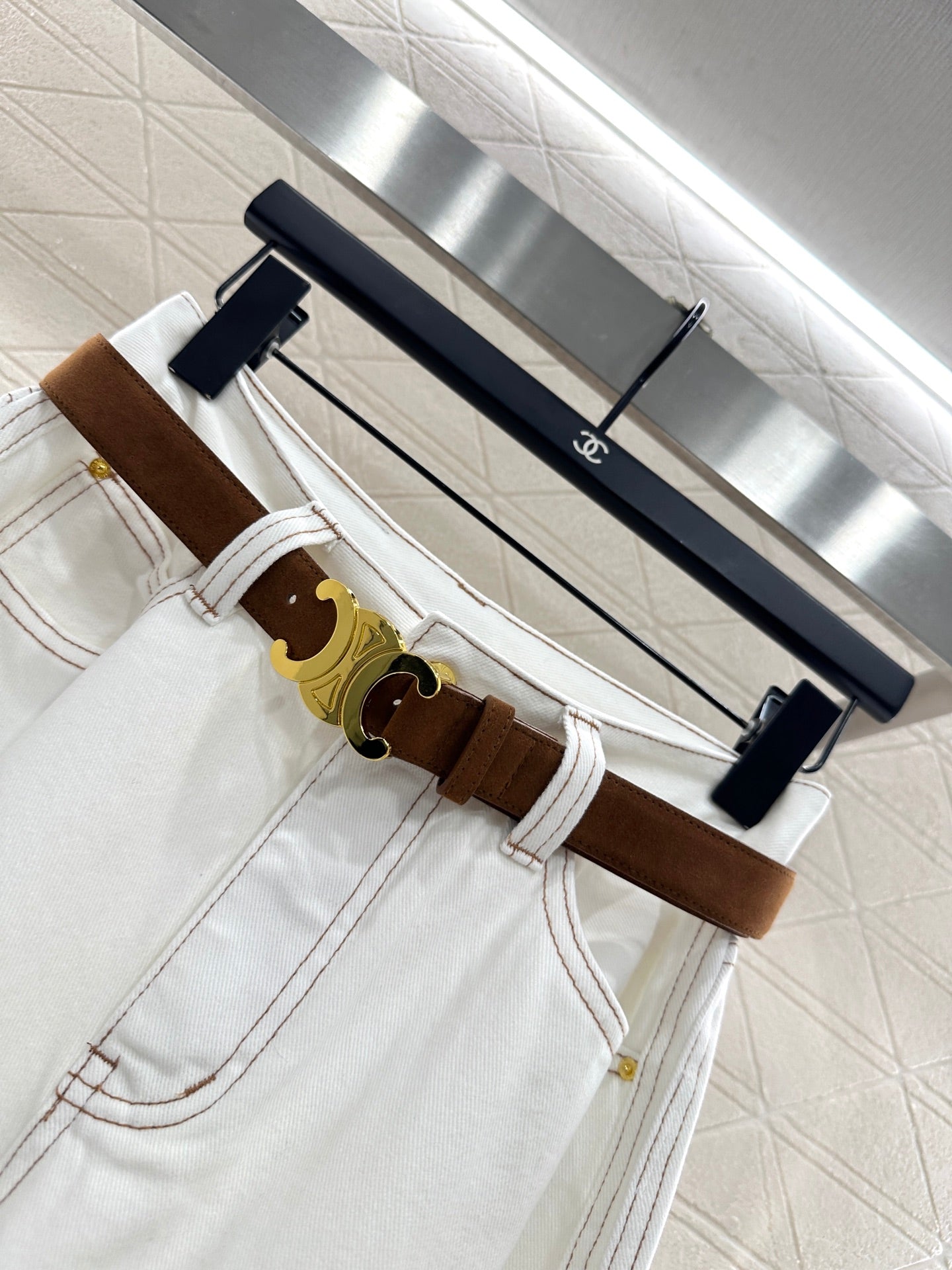 Ce 25 Straight-leg waistband silhouette jeans