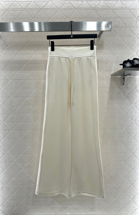 C 25 Drawstring wide leg pants(BEIGI/GRAY)