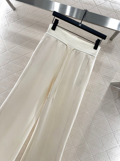 C 25 Drawstring wide leg pants(BEIGI/GRAY)