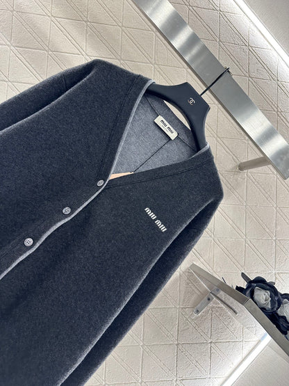 Mi 25 Fake two knitted wool and cashmere cardigans