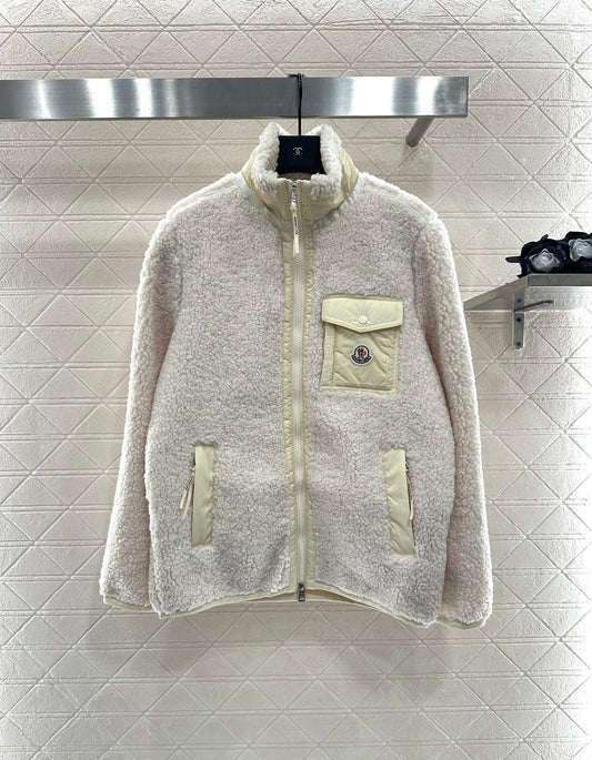 Mon 25 Teddy plush cotton jacket