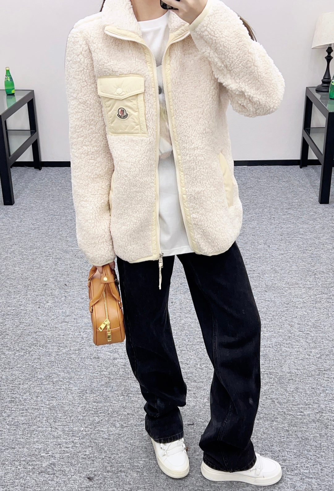Mon 25 Teddy plush cotton jacket