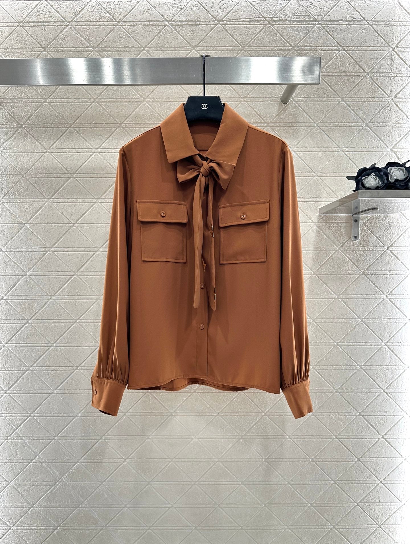 L 25 Butterfly bow ribbon shirt and pants set