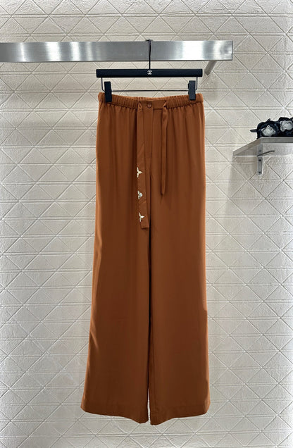 L 25 Butterfly bow ribbon shirt and pants set