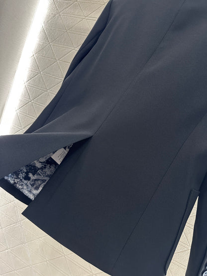 Di 25 Bee embroidery pocket suit jacket