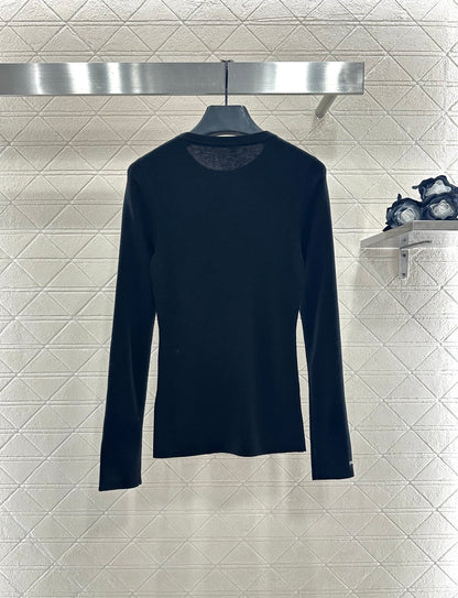 Pra 25 Slim fit round neck wool long sleeved shirt(BEIGI/GRAY/BLACK)