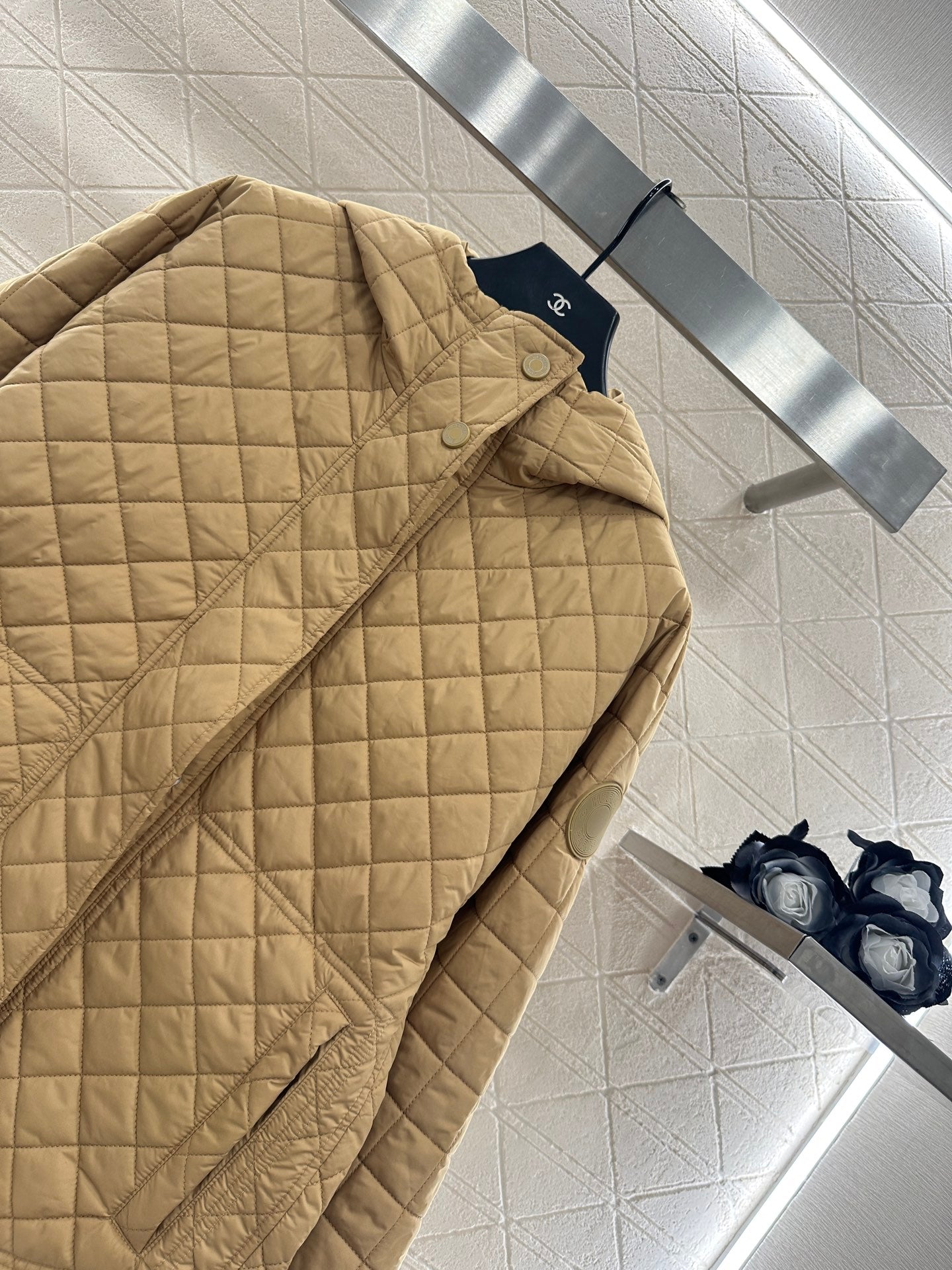 He 25 Lingge hooded down cotton jacket