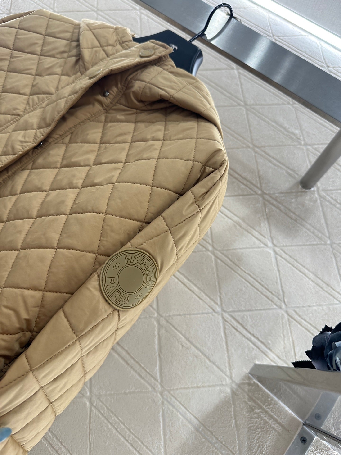 He 25 Lingge hooded down cotton jacket