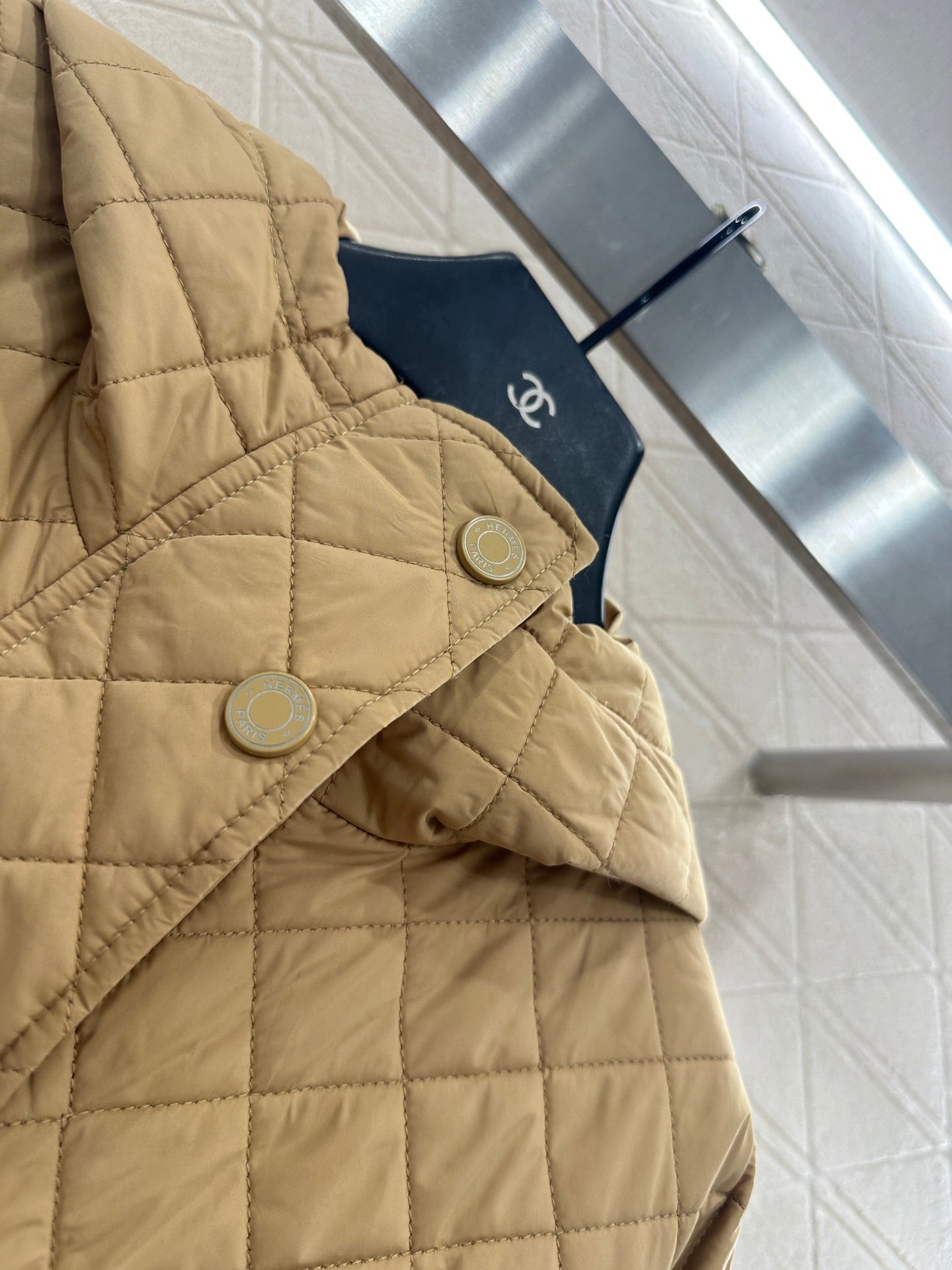 He 25 Lingge hooded down cotton jacket