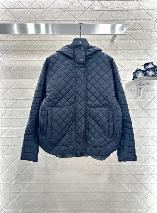 He 25 Lingge hooded down cotton jacket