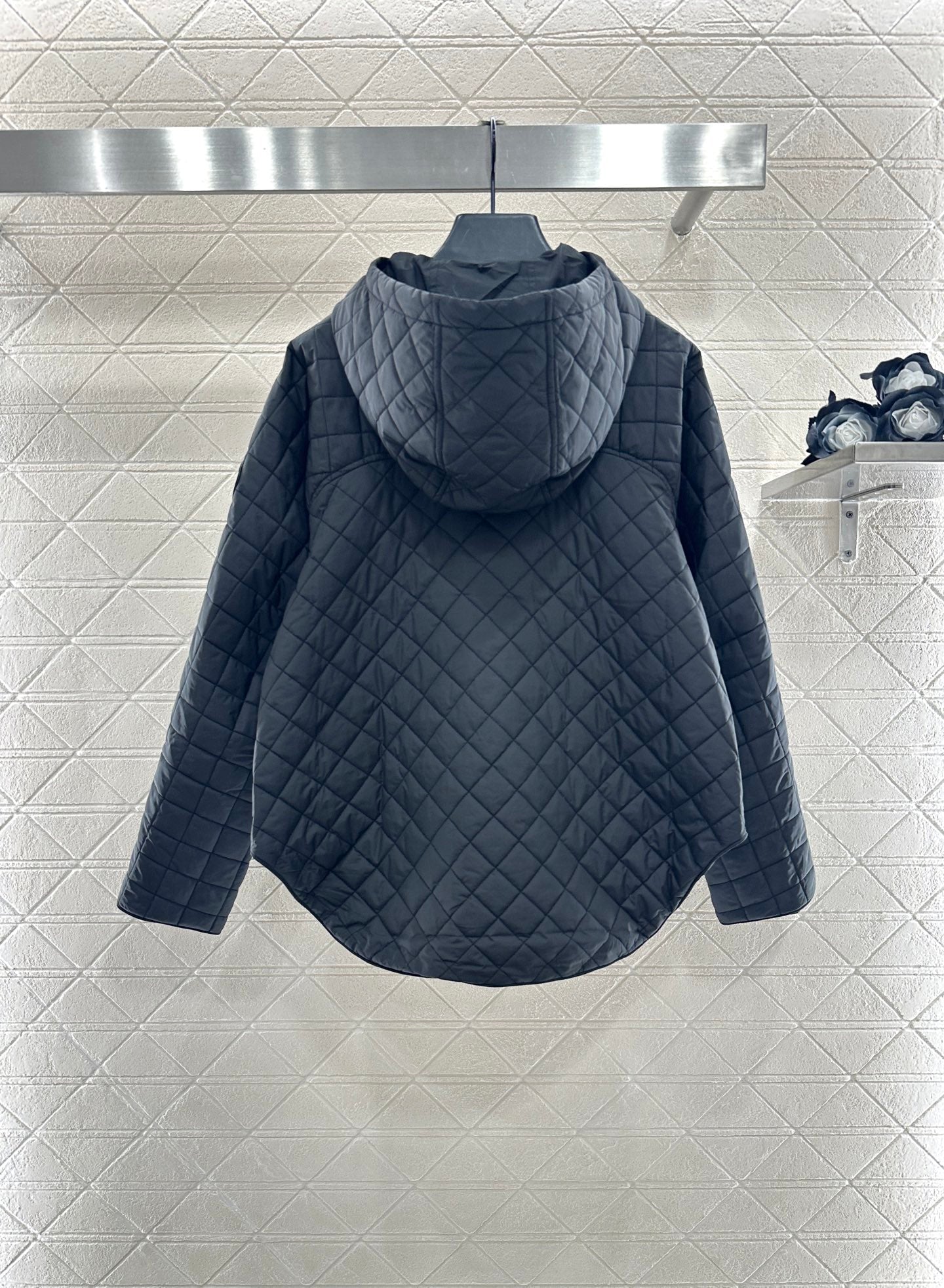 He 25 Lingge hooded down cotton jacket