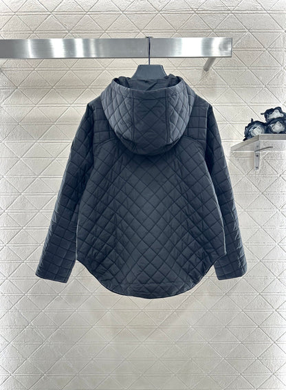 He 25 Lingge hooded down cotton jacket