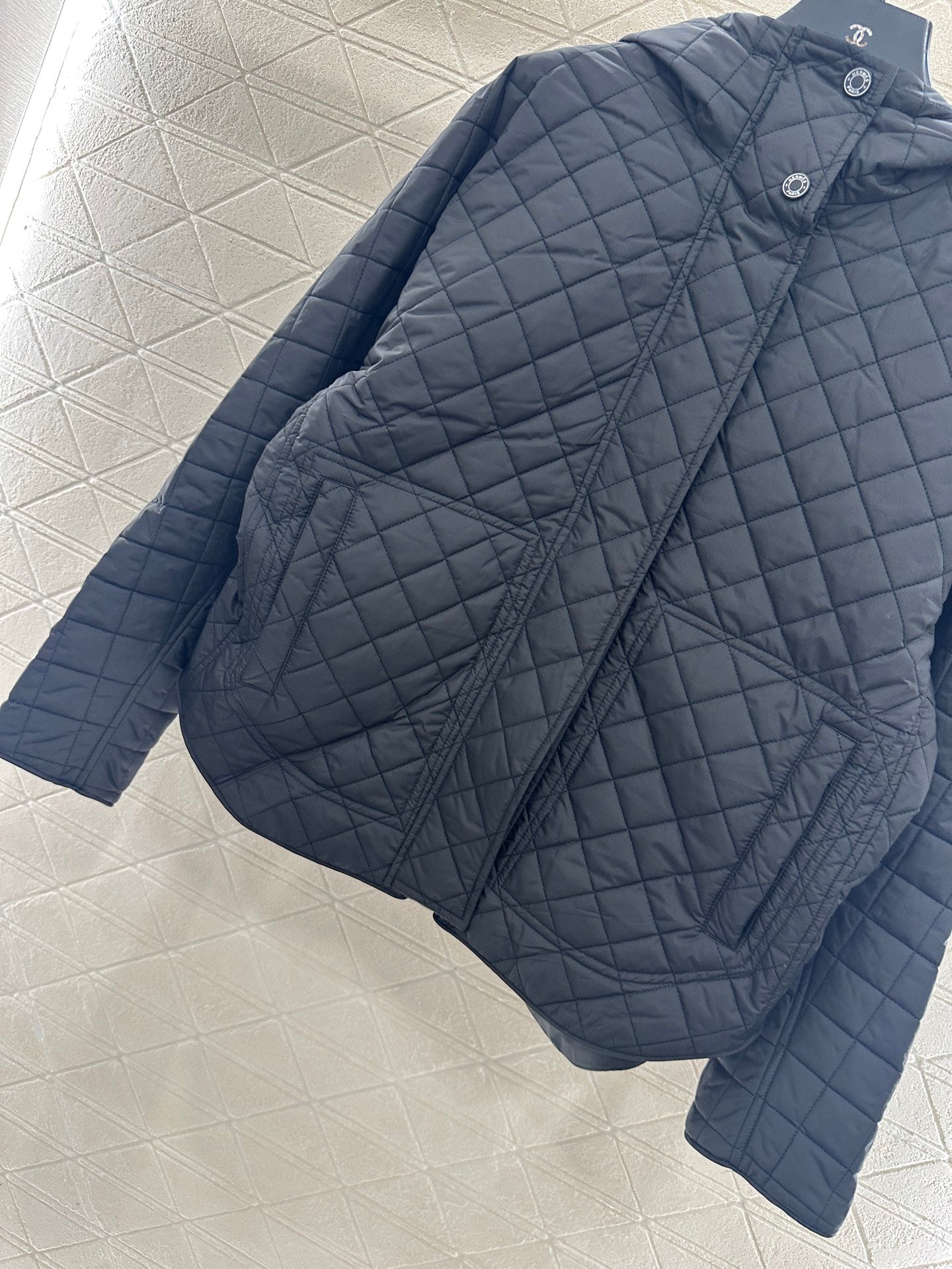 He 25 Lingge hooded down cotton jacket
