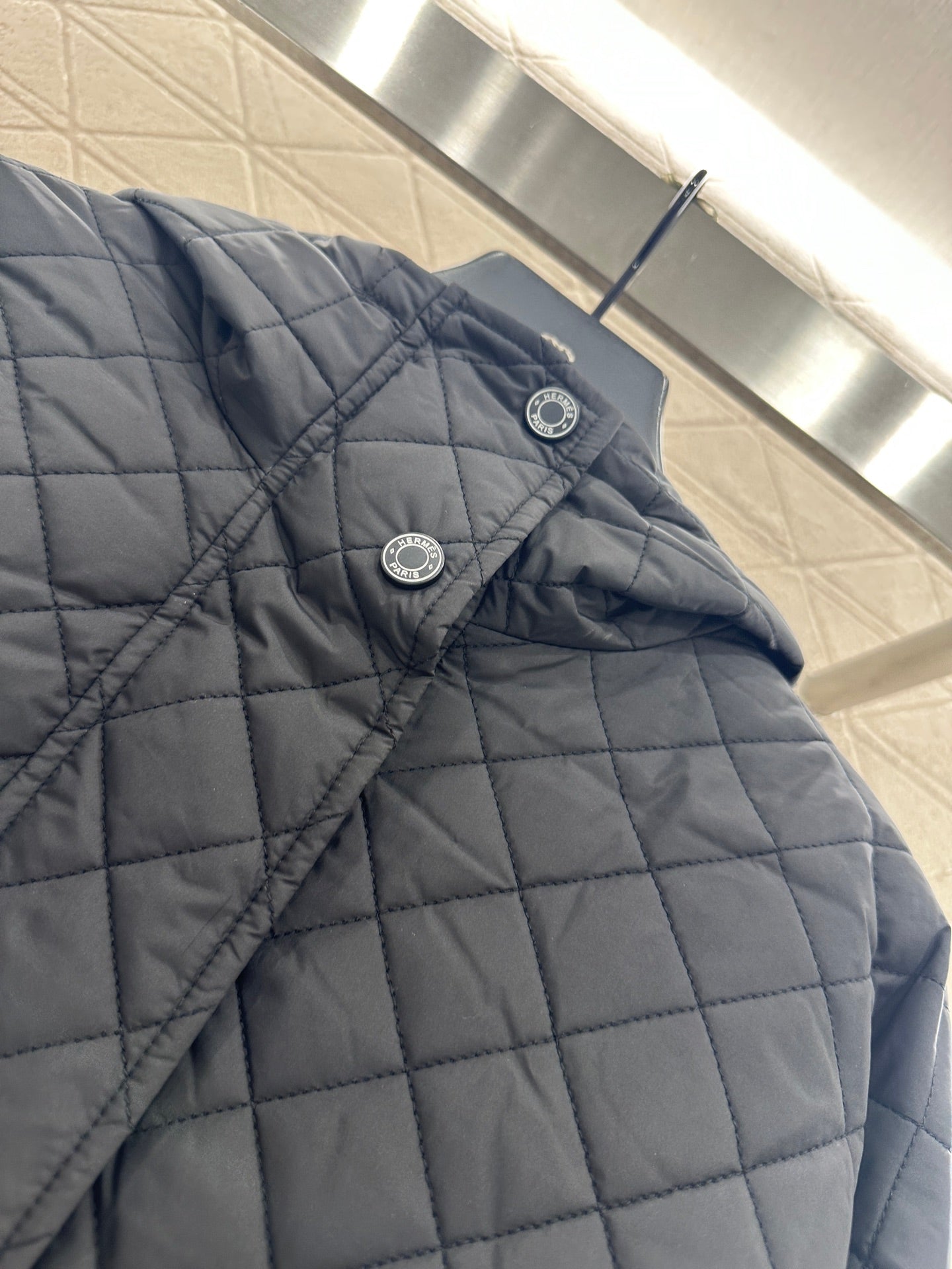 He 25 Lingge hooded down cotton jacket