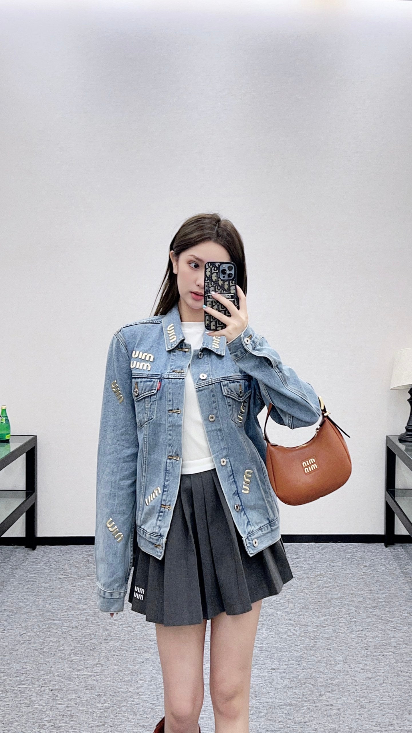 Mi 25 Tailored logo denim jacket