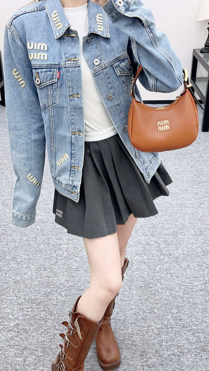 Mi 25 Tailored logo denim jacket