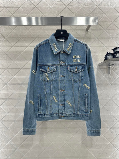Mi 25 Tailored logo denim jacket