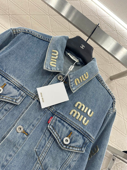 Mi 25 Tailored logo denim jacket