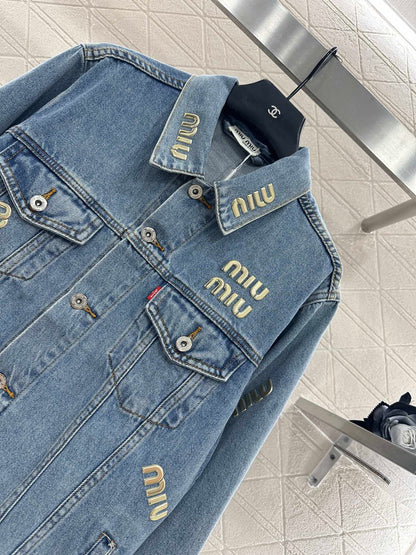 Mi 25 Tailored logo denim jacket