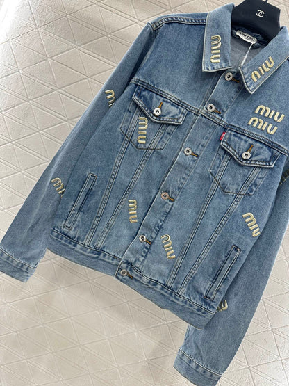 Mi 25 Tailored logo denim jacket
