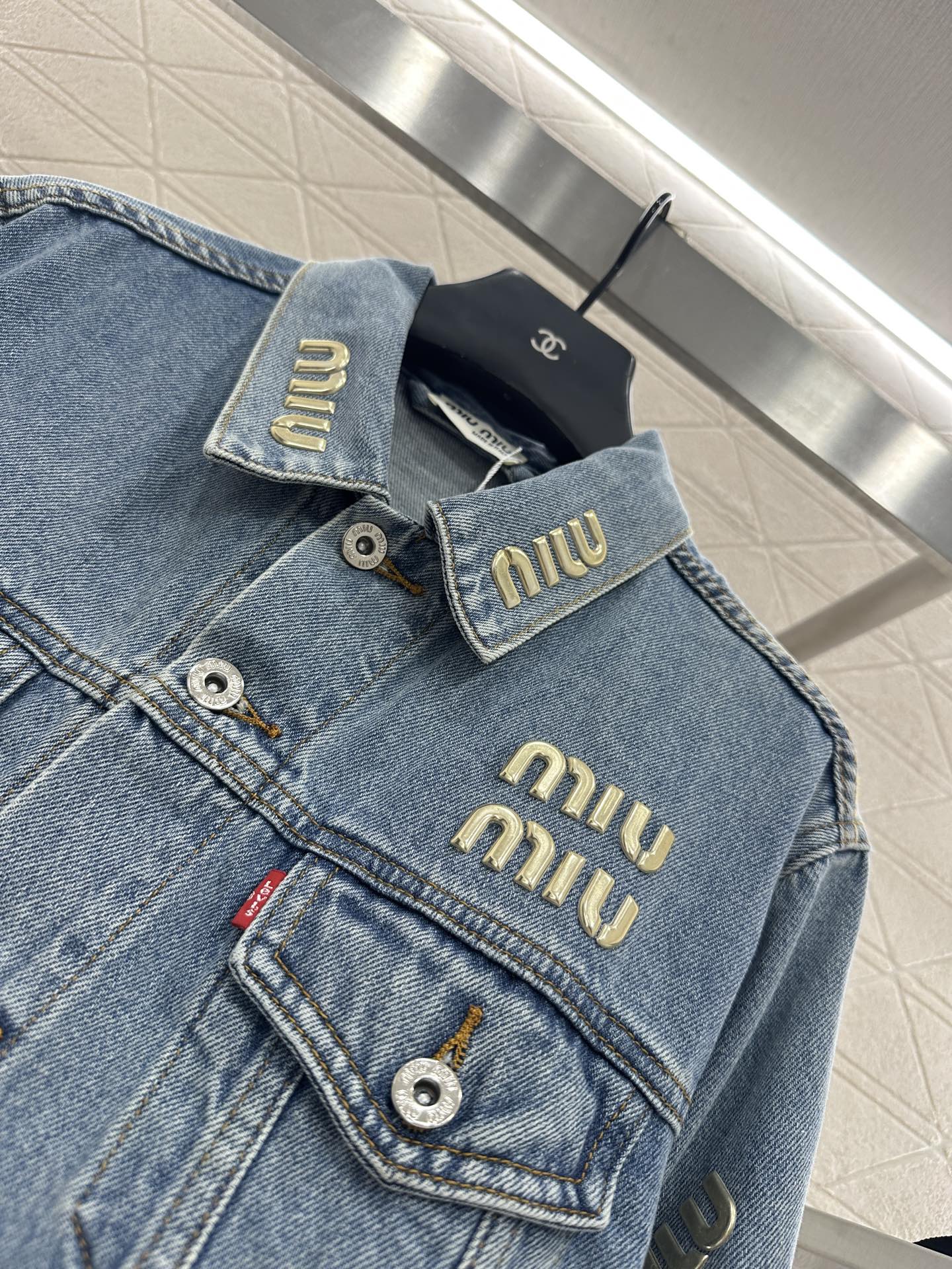 Mi 25 Tailored logo denim jacket