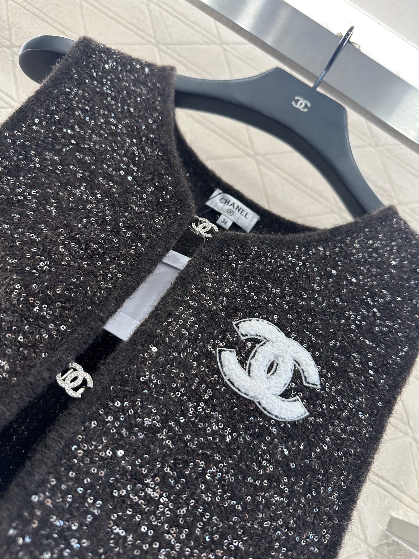 C 25 Silver knit vest