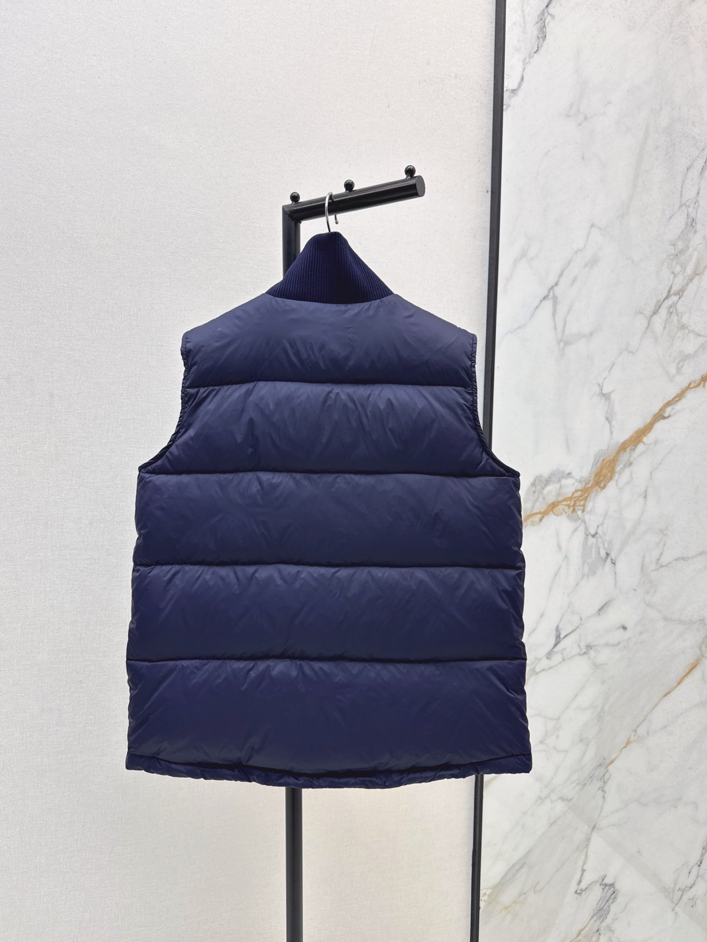 Ce 25 New Arc de Triomphe Decorative Stand Collar Down Vest(BEIGI/BROWN/NAVY)