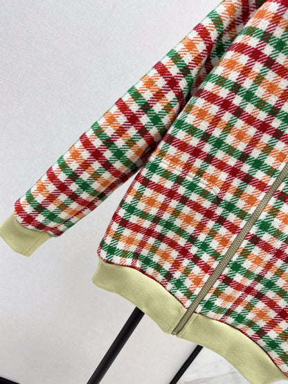 Mi 25 New environmentally friendly lamb wool plaid jacket