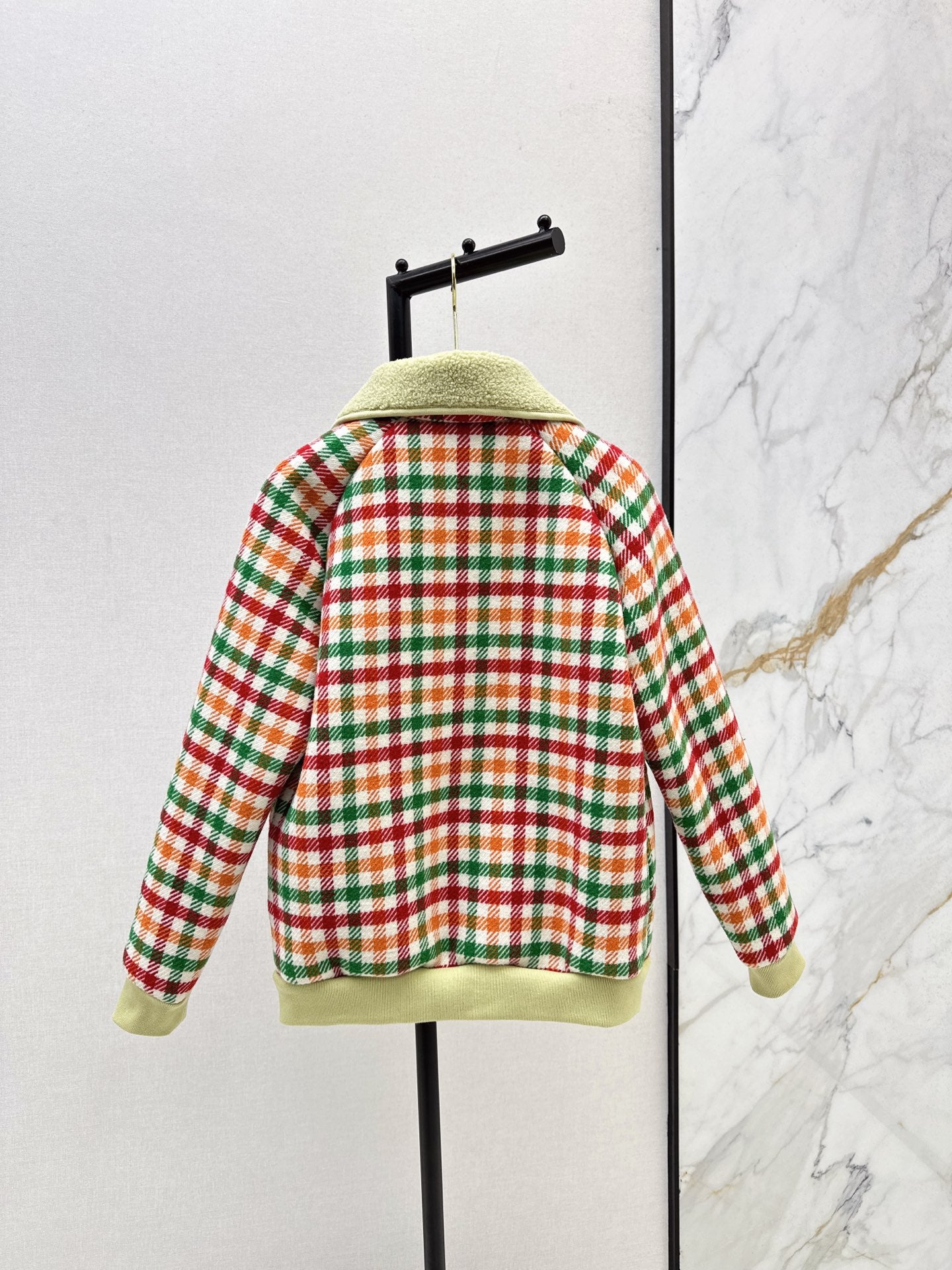 Mi 25 New environmentally friendly lamb wool plaid jacket