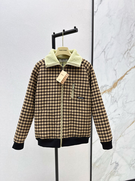Mi 25 New environmentally friendly lamb wool plaid jacket