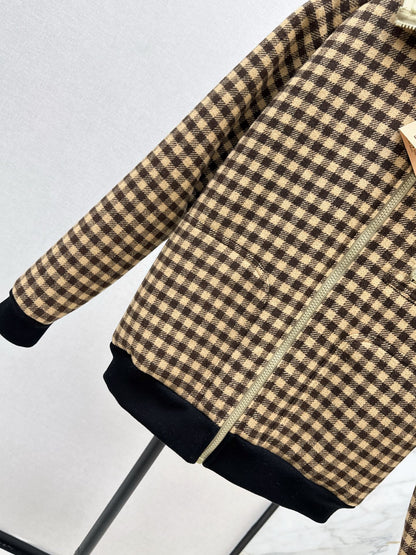 Mi 25 New environmentally friendly lamb wool plaid jacket