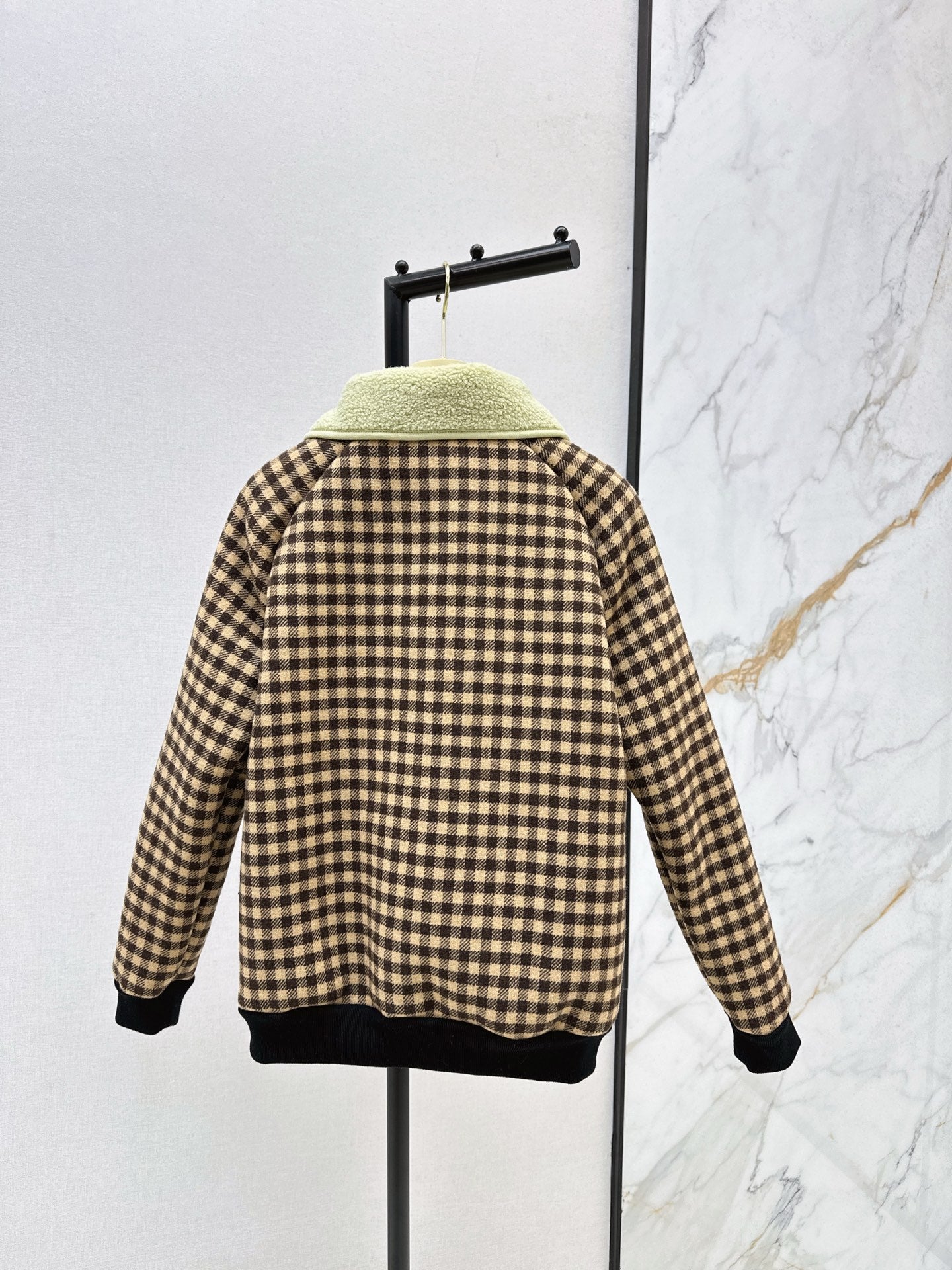 Mi 25 New environmentally friendly lamb wool plaid jacket