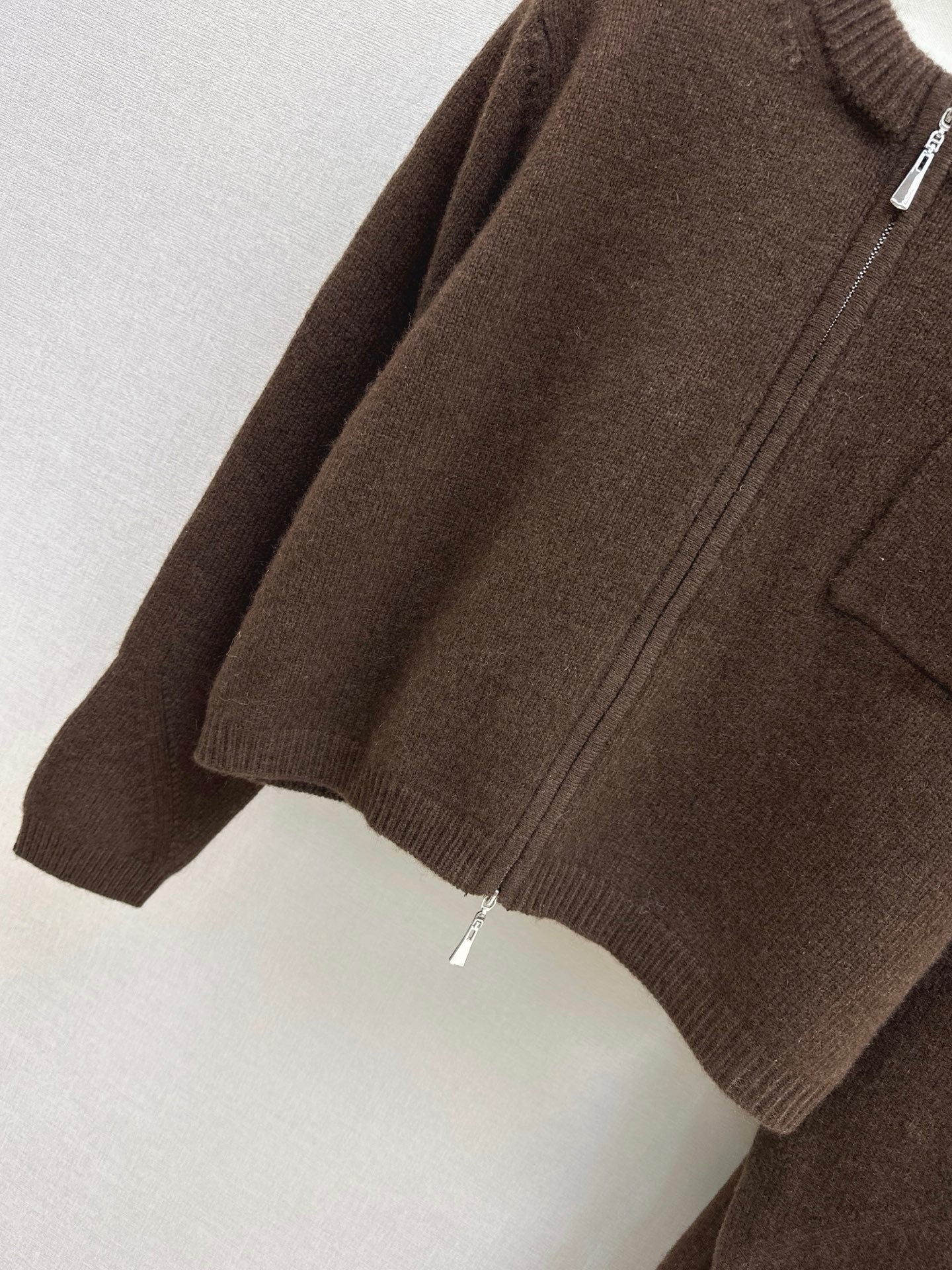 Lor 25 Ultra simple zipper jacket+elastic waist straight leg pants