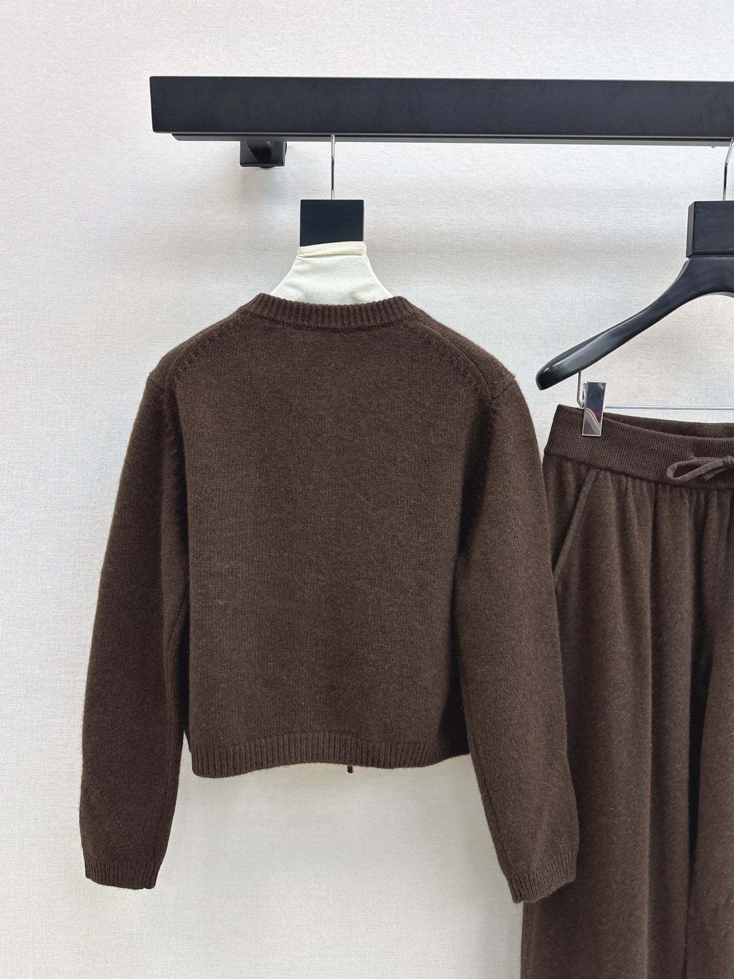 Lor 25 Ultra simple zipper jacket+elastic waist straight leg pants