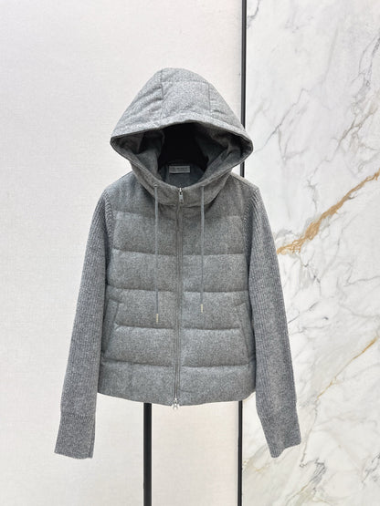 Bru 25 Lightweight hooded down jacket(GRAY/BEIGI)