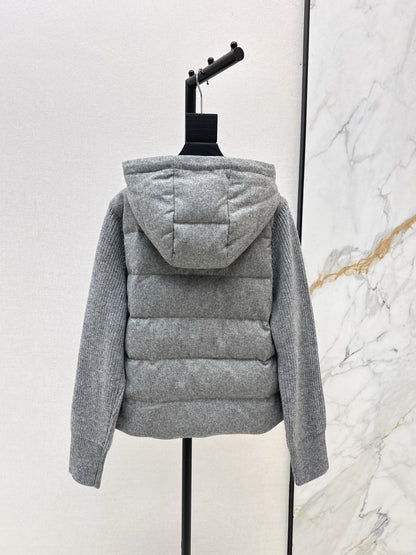 Bru 25 Lightweight hooded down jacket(GRAY/BEIGI)